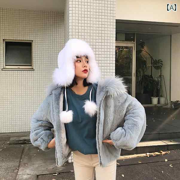 帽子 防寒 レイフェンハット 冬 環境 優しい キツネ かわいい スキー 帽子 メンズ ...