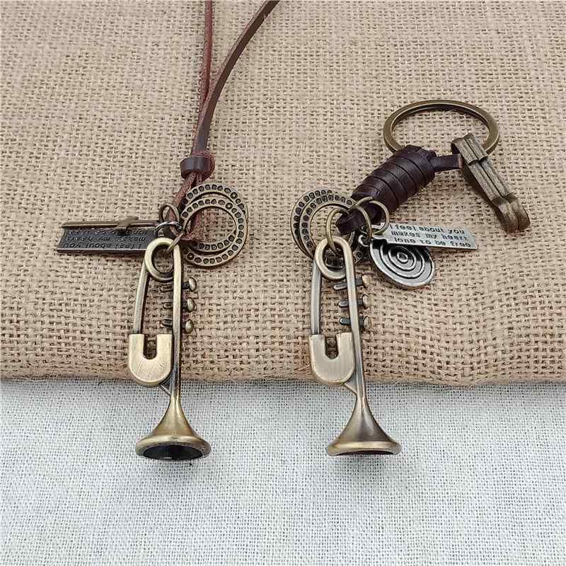 ネックレス 韓国 レトロ 英国 シャツ チェーン 楽器 手織り ロープ ロング セーター メンズ カップル 学生 アクセサリー ファッション