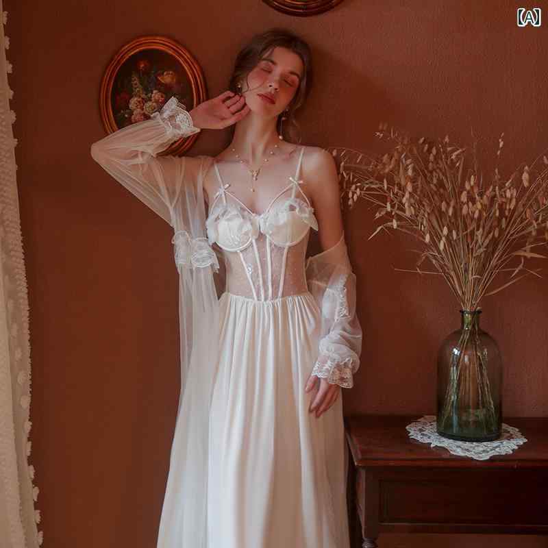 ナイトウェア ネグリジェ ベビードール ランジェリー パジャマ ナイトガウン セクシー セットアップ セット レディース パッド入り サスペンダー 春秋 魅惑 レース