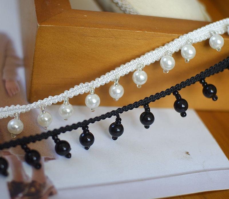 レース ビーズ パール ベルト バンド アクセサリー 素材 DIY 手芸 縫 衣装 材料 ヘアアクセ 装飾 ベビ..