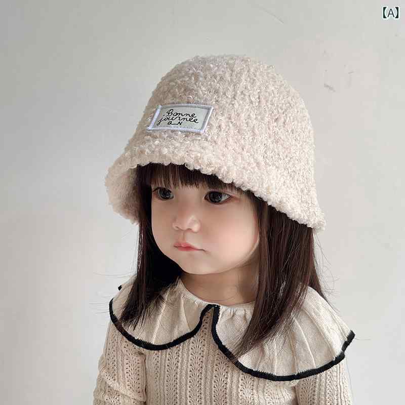 キッズ ベビー 帽子 女の子 帽子 秋冬 新 ニット 暖かい フィッシャーマン ハット ...