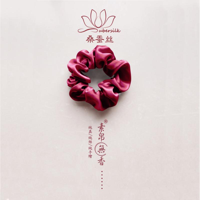 シュシュ ヘアアクセサリー おしゃれ かわいい シンプル レディース 女の子 大人 子供 キッズ ポニーテール サテン