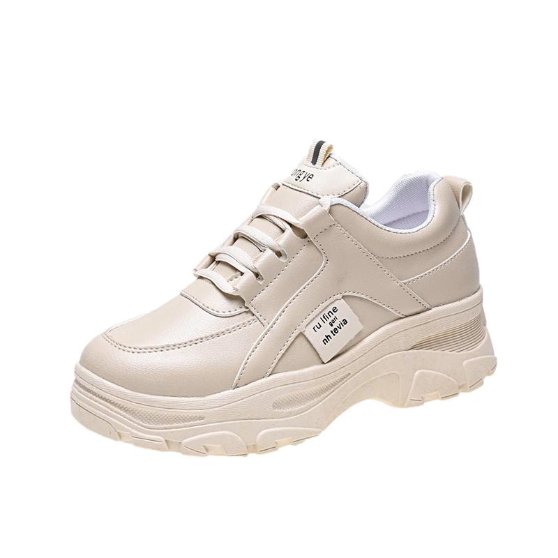 靴 シューズ レディース おしゃれ ファッション 春秋 厚 スポーツ レジャー 白 冬 暖かい 綿 レースアップ 韓国 ラウンドトゥ コットン カジュアル(4)