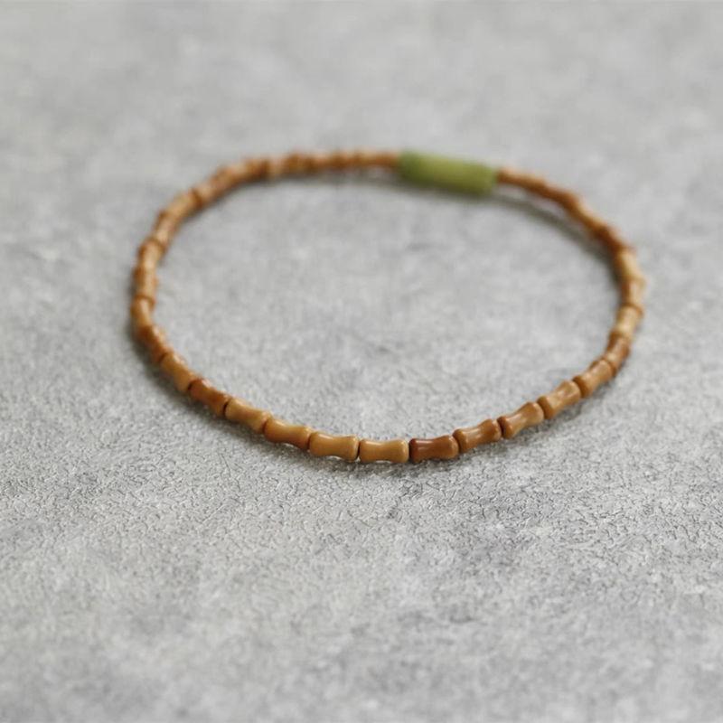 中国風 アクセサリー オリーブ 石竹 結び目 美白 ブレスレット シンプル アクセサリー ブレスレット ギフト レディース エスニック ジュエリー