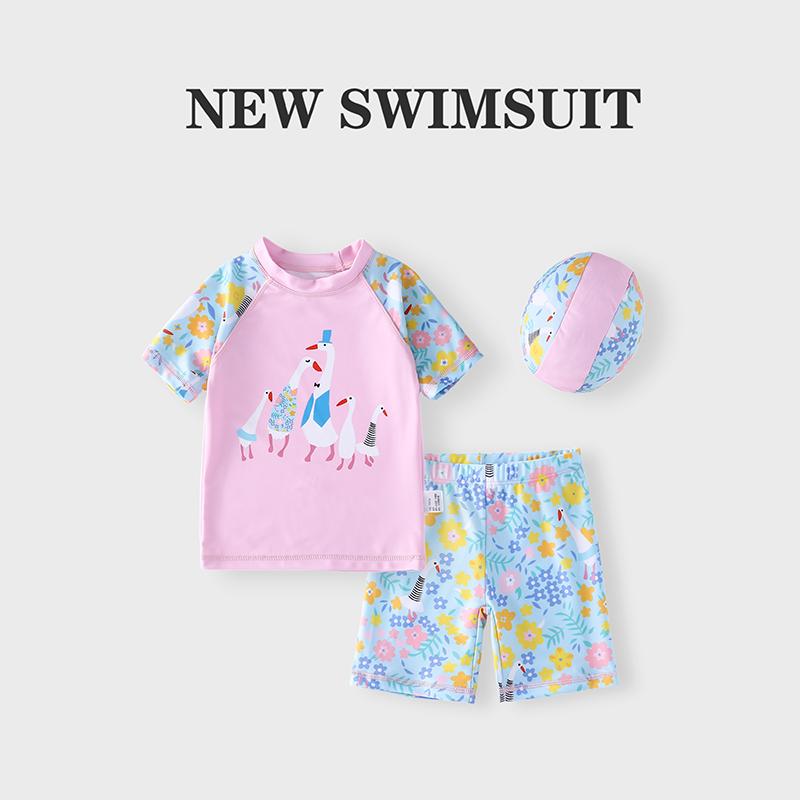 キッズ 水着 セットアップ 速乾 スイムウェア スポーツ フィットネス ベビー 子供 女の子 夏 海 プール ビーチ 海水浴 レジャー マリンスポーツ