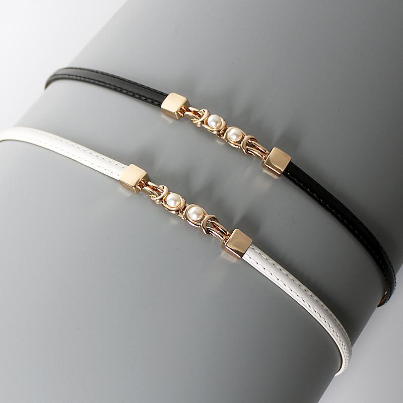 ベルト レディース おしゃれ パール 細ベルト レディース スカート シンプル 装飾 シャツ ドレス ウエスト セーター ウエスト チェーン アクセサリー