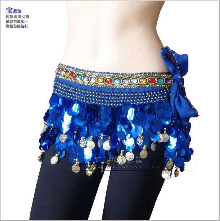 レディース ダンス アクセサリー 夏 ベリーダンス ウエスト チェーン ヒップ スカーフ スクエア ダンサー ベルト ガードル トライバル タッセル カラフル ビーズ