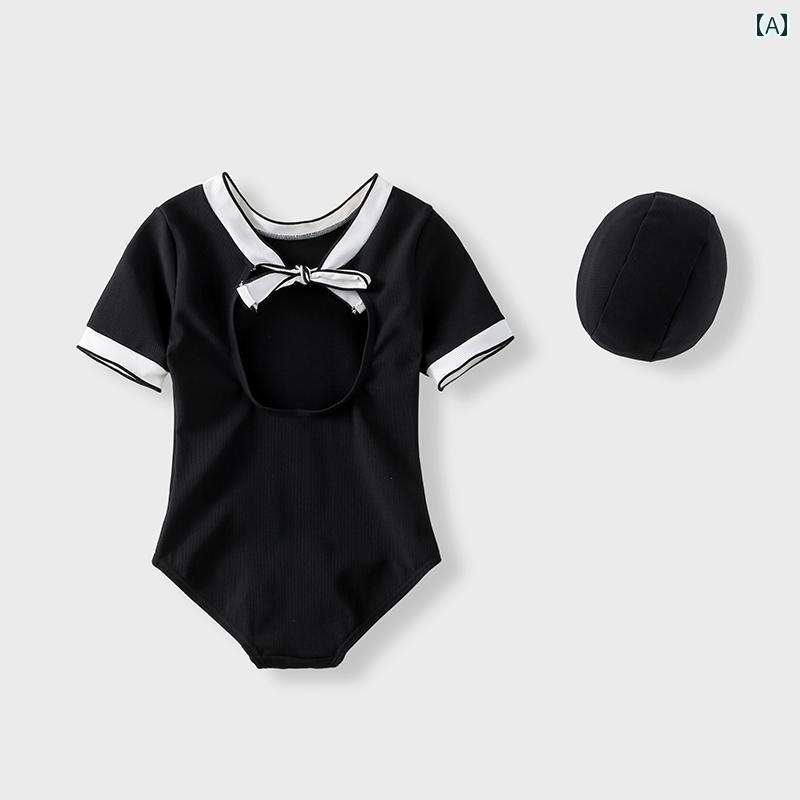水着 子供 キッズ 女の子 プリンセス ファッション 夏 夏 リゾート プール レジャー 海水浴 ビーチ スイム ウェア 三角 ワンピース シンプル モダン