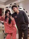 パジャマ 寝間着 長袖 ゆったり くつろぎ レディース ギフト ルームウェア ホームウェア 大きめサイズ 春秋 カップルパジャマ メンズ