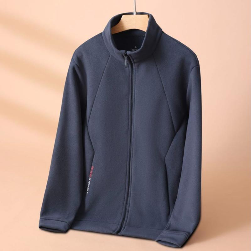 Coat - 秋冬 フリースジャケット メンズ スタンドカラー スウェット アウトドア カジュアル 暖かい ジャケット メンズ 大きめサイズ