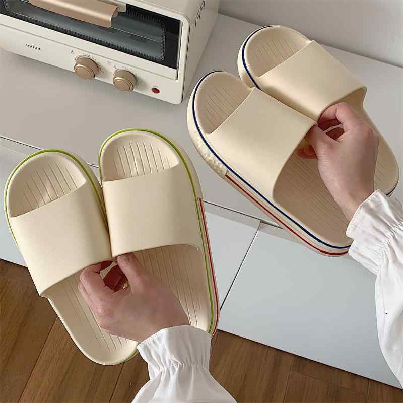 レディース ファッション オールシーズン 靴 シューズ スリッパ サンダル シンプル 韓国 カラフル カップル 滑りにくい