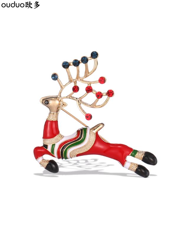 ブローチ セレモニー 卒業式 入学式 装身具 おしゃれアイテム クリスマス 鹿 レディース かわいい バッジ 個性 コサージュ カーディガン ピン アクセサリー かい クリスマス チャーム かわいい