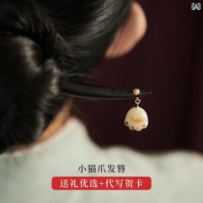 かんざし レディース ヘアアクセサリー 大人式 ヘアピン ペンダント 木 かわいい ...