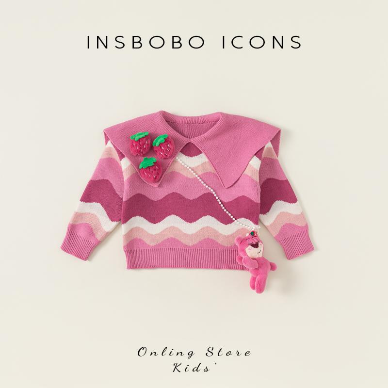 ベビー 子供服 キッズ 冬 長袖 ニットセーター トップス 暖かい かわいい おしゃれ 着やい 動きやい 防寒 韓国 外遊び レジャー パフォーマンス 撮影 学校 幼稚園 保育園