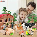 模型 農場 フィギュア おもちゃ 牧草地 チック 静動物 メンズ コレクション 子供 野生動物 装飾品 ファーム 教育