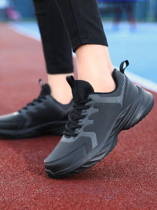 スポーツ シューズ 運動靴 春秋 防水 レディース シューズ 靴 滑りにくい 軽量 ソフトソール 快適 衝撃吸収 厚 作業靴(4)