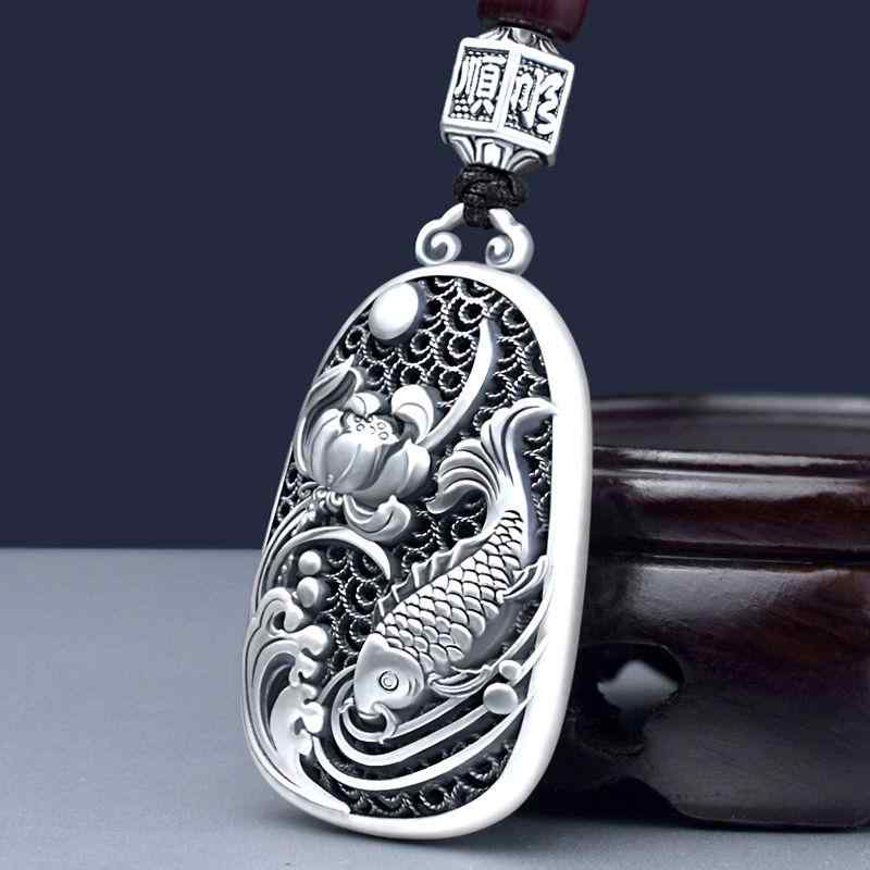 ペンダント 鯉 999 シルバー 魚 車 アクセサリー キーホルダー メンズ レディース オールシーズン フィ..