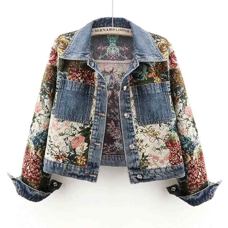 楽天市場】ジージャン 花柄 刺繍の通販