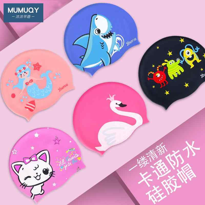 子供 水泳 スイミングキャップ 水泳帽子 かわいい 防水 恐竜 ダイナソー 男の子 水泳 キャップ 女の子 ..