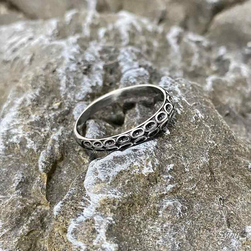 指輪 幾何学 サークル タコ カップル チタン鋼 リング クトゥルフ ダーク リング メンズ レディース アクセサリー ファッション