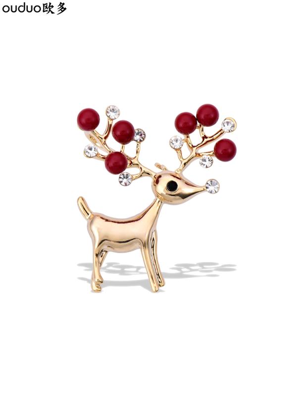 ブローチ セレモニー 卒業式 入学式 装身具 おしゃれアイテム 子鹿 かわいい コサージュ レディース ピン バックル アクセサリー セーター カーディガン バッジ パールいっぱい ゴージャス 華やか
