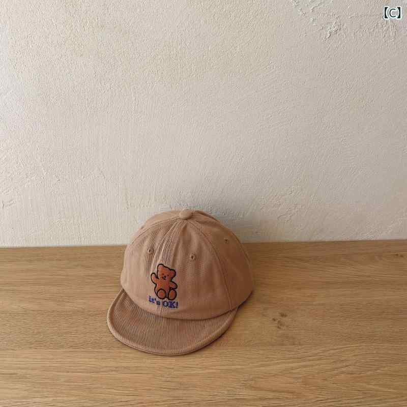 帽子 キャップ シンプル カジュアル かわいい ベビー 赤ちゃん キッズ 乳幼児 子供 ベビー服 キッズファッション 子供服 男の子 女の子 春夏 3