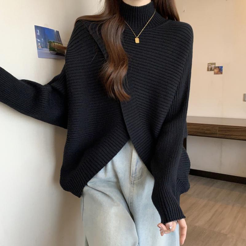 レディース 秋冬 長袖 ハイネックセーター ニットトップス カジュアル おしゃれ 普段使い アップ 快適コーデ 暖かい デート イベント レジャー アウトドア 女子会 旅行 学校