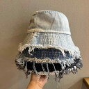 バケット ハット ストリート ヒップ ホップ レトロ ロー エッジ デニム フィッシャーマン ハット レディース 韓国 夏 洗浄 日よけ 帽子 メンズ メンズ ...