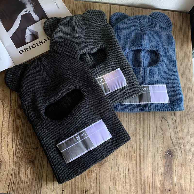 ニット帽 ニット 帽子 レディース 秋冬 韓国 学生 防寒 帽子 暖かい クマ 耳 ウール 帽子 メンズ スト..