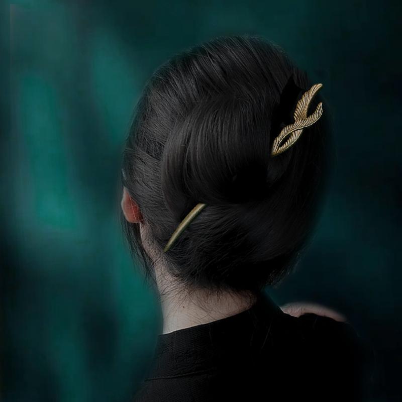 ヘアアクセサリー かんざし ヘアピン 木 頭 髪飾り ウッド 髪留め 大人式 母の日 ギフト レトロ おしゃれ 簪 レトロ レディース シンプル クラシカルモダ...