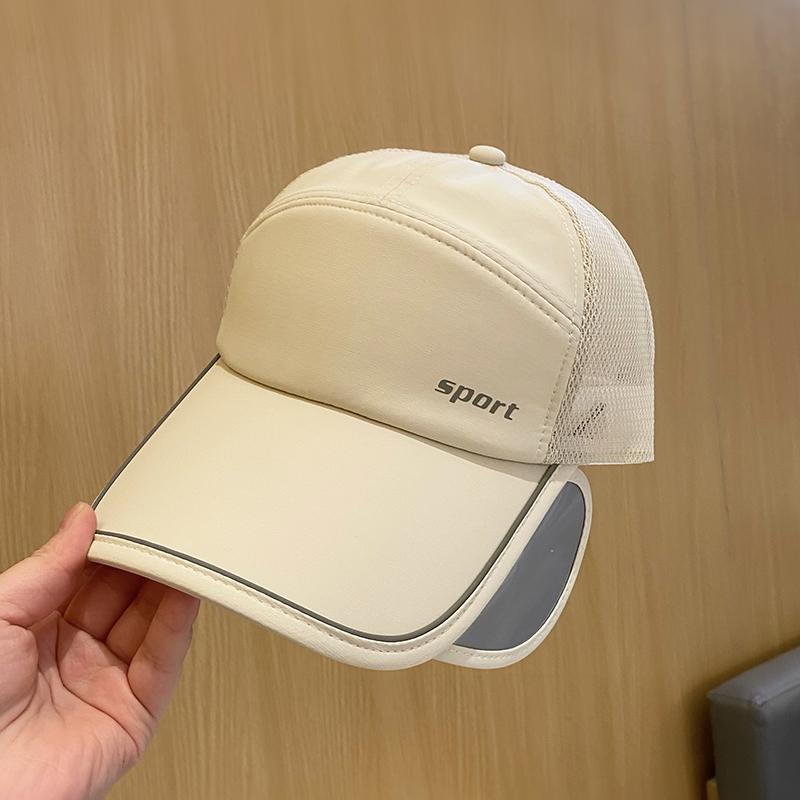 ベースボールキャップ ファッション 帽子 ひさし帽 日よけ アウトドア メッシュ 格納式 つば かわいい メンズ レディース兼 装飾 外出 屋外 レジャー ユニッセクス 夏