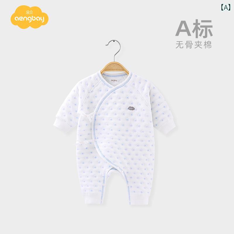 ベビー ロンパース 新生児 赤ちゃん 服 ジャンプスーツ 秋冬 長袖 メンズ レディース兼 コットン カバーオール パジャマ ホーム 通気性 柔らかい