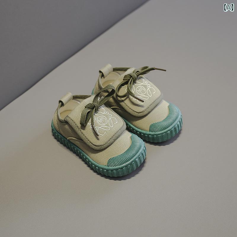 ベビー キッズ シューズ カジュアル スニーカー 赤ちゃん キック防止 メンズ レディース兼 キャンバス ..