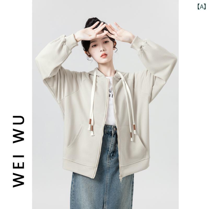 レディース トップス パーカー スウェットシャツ 春秋 長袖 カジュアル 通学 ショッピング 普段使い