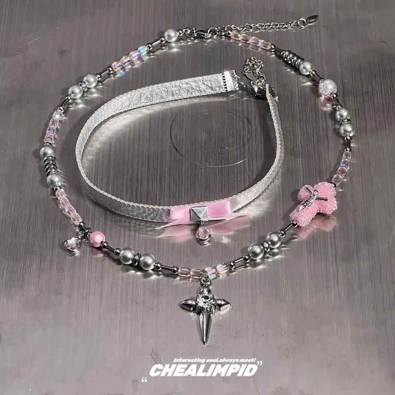 アクセサリー 小物 ネックレス チョーカー 装飾品 おしゃれ かわいい ユニセックス エッジ ユニーク 個性