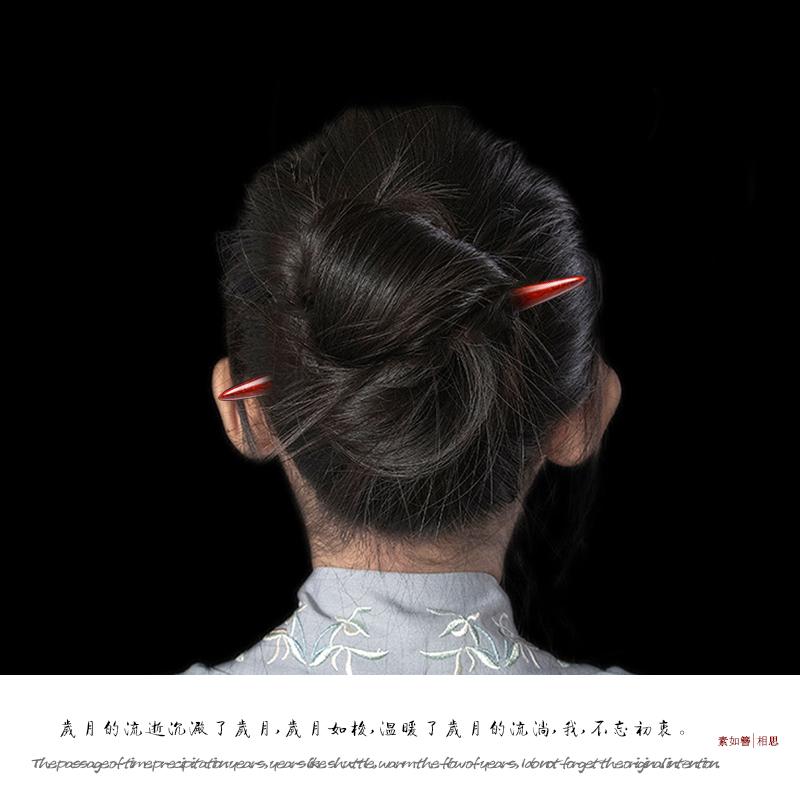 ヘアアクセサリー かんざし ヘアピン 木 頭 髪飾り 髪留め 伝統 白檀 魅惑 ギフト レトロ おしゃれ レトロ レディース シンプル 大人式 母の日 クラシッ...