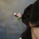 ヘアヘアアクセサリー かんざし ヘアピン 木 頭 髪飾り花柄 モダン 髪留め ジュエリー ギフト レトロ おしゃれ レトロ レディース シンプル 母の日 ギフト...