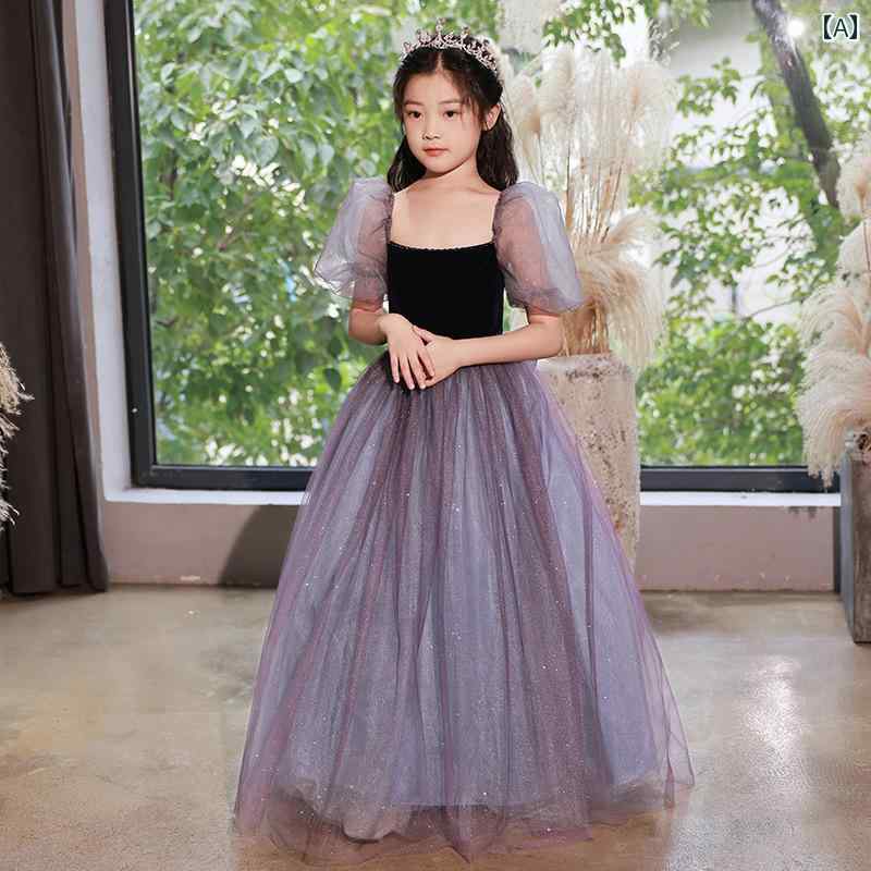 フラワーガール ドレス 子供服 キッズ 女の子 豪華感 かわいい プリンセス フェアリー イベント 結婚式 パーティー 衣装 発表会 バースデー