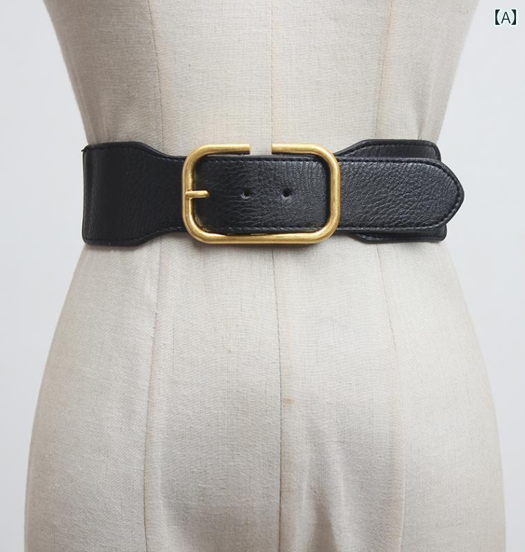ベルト ウエストマーク 幅広 レディース 婦人 シンプル ファッション小物 装飾品 アクセサリー レトロ おしゃれ ウエスト アレンジ