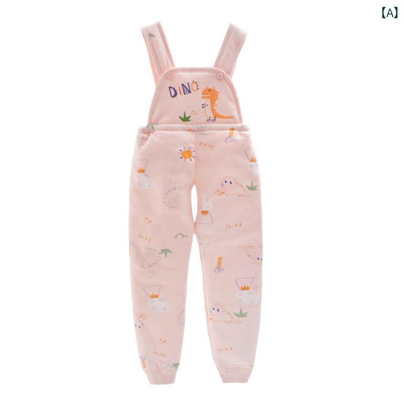 赤ちゃん服 ベビーファッション つぎ サロペット オーバーオール かわいい 恐竜 厚手 カジュアル おしゃれ シンプル 秋冬