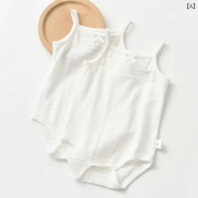 ベビー 服 インナー 赤ちゃん 肌着 ロンパース 薄手 夏 ジャンプスーツ 新生児 ストレッチ性 オーガニック コットン 2枚組 出産祝い