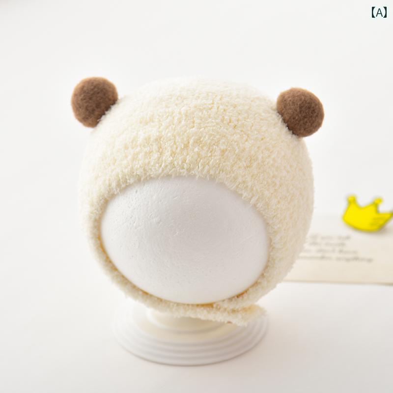 ベビー 帽子 0歳から 1歳 秋冬 女の子 ヘッド アウトドア キャップ かわいい 秋冬 暖かい ガール 耳保護