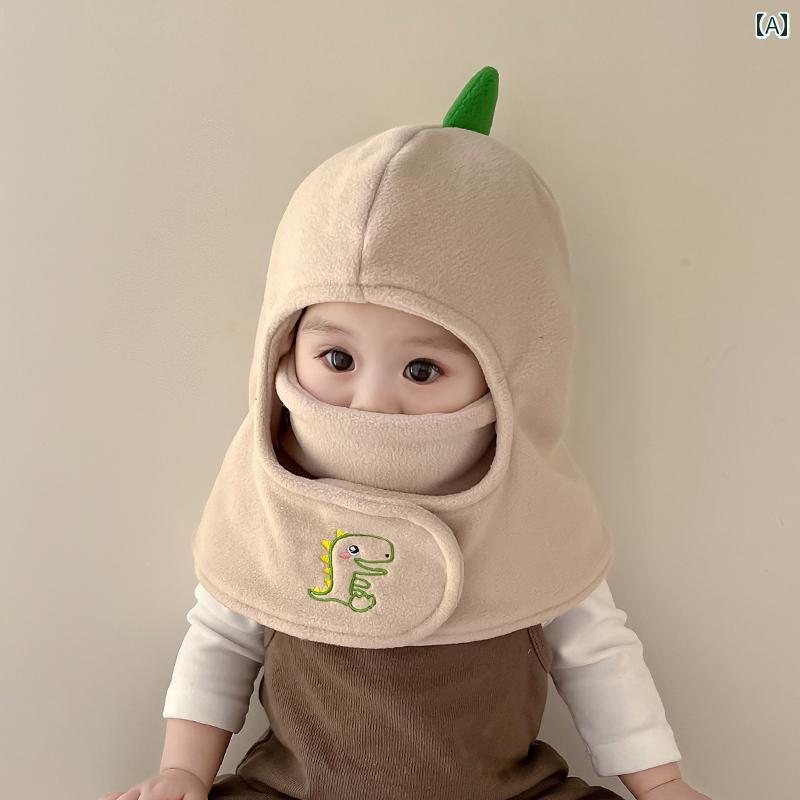 子供 帽子 スカーフ一体型 首保護 キャップ ベビー 秋冬 マスク 男の子 かわいい 女の子 かわいい 赤ち..