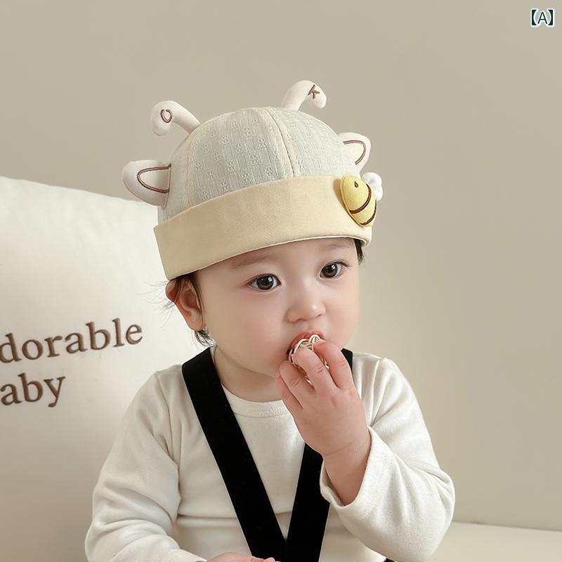 ベビー 赤ちゃん キッズ 春秋 耳コットン 帽子 メンズ レディース兼 薄手 UV対策 かわいい おしゃれ 快適 通気性 柔らかい 韓国 外遊び レジャー アウ...