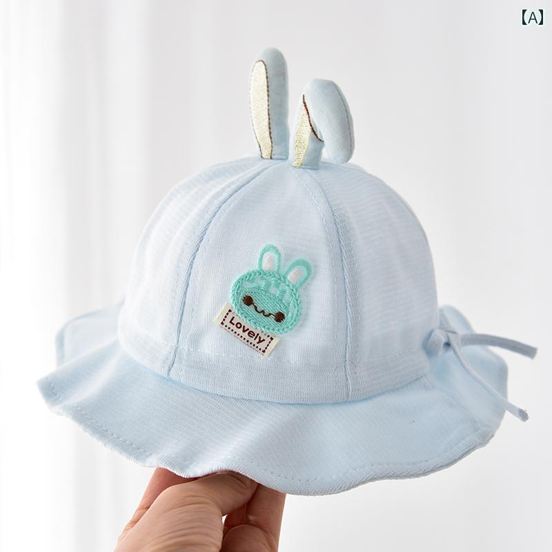 ベビー ファッション 帽子 キャップ ひさし帽 小物 うさぎの耳 シンプル 衣料品 頭...