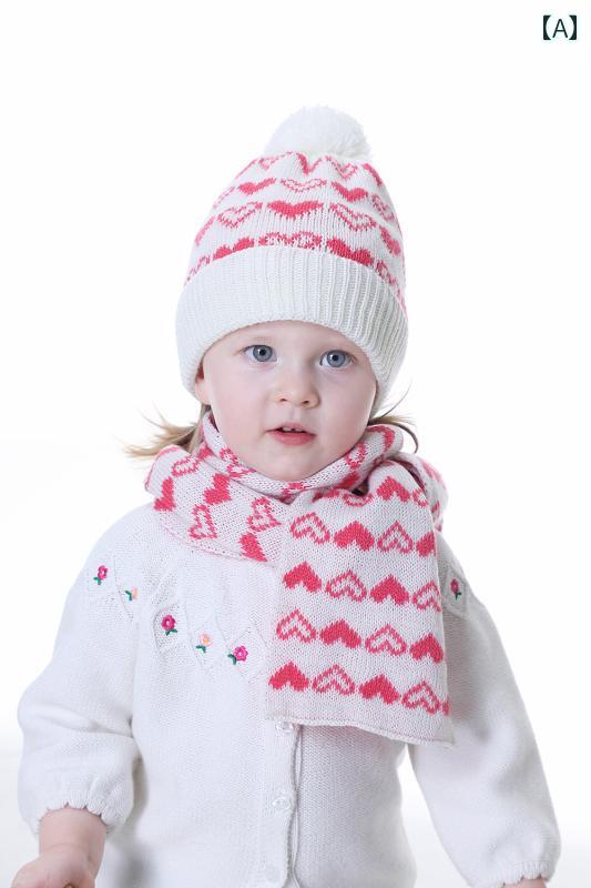 子供 帽子 秋冬 厚手 女の子 赤ちゃん ニット キャップ メンズ 暖かい 保温 耳保護 フード ベビー ウール スカーフ セット