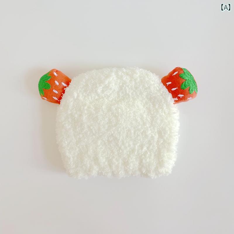 帽子 赤ちゃん 冬 ベビー 新生児 男の子 女の子 かわいい キャップ 厚手 暖かい ふわふわ 防風 プルオ..