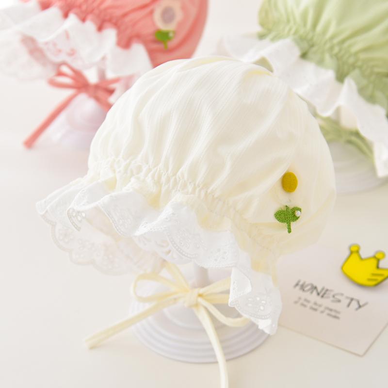 ベビー ファッション 帽子 バケットハット 日よけ ひさし帽 小物 衣料品 ひも 花柄 日除け 頭 ヘッド ..