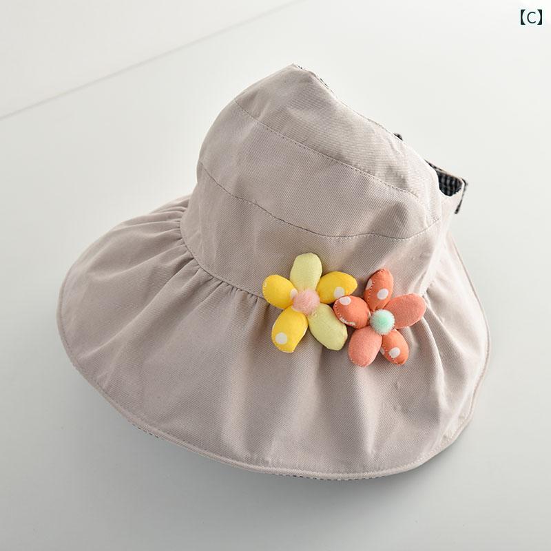 ベビー キッズ 子供 大人 夏 つば広サンバイザー UV陽射し対策 コンパクト かわいい おしゃれ 快適 通気性 柔らかい 外遊び 屋外 外出 レジャー アウトドア 海 プール 行事 プレゼント