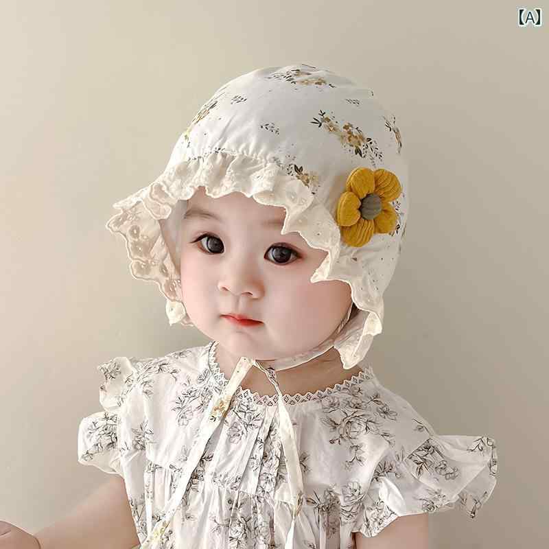 帽子 ベビー 赤ちゃん サンハット 日よけ かわいい 女の子 春夏 幼児 プルオーバー レース 日焼け防止 おしゃれ